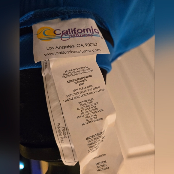 Never Worn California Costumes Blue/White Flight Attendant Stewardess Costume - Picture 3 of 3